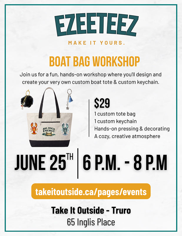 EzeeTeez Boat Bag Workshop Event Ticket - Truro Boat Tote Night 1