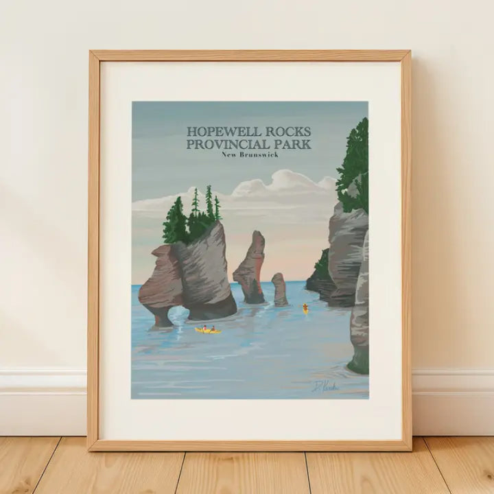 Bygone Art Project | Hopewell Rocks Park Prints | High Tide, Bay of Fundy, New Brunswick