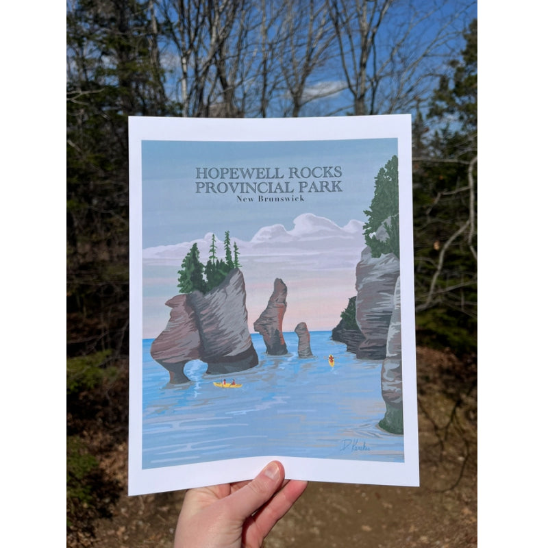 Bygone Art Project | Hopewell Rocks Park Prints | High Tide, Bay of Fundy, New Brunswick