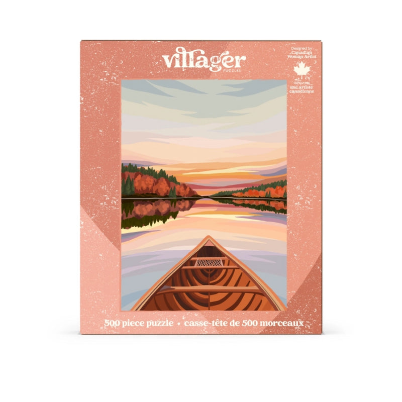 Villager Puzzles - Canoeing At Dawn | 500-Piece Puzzle