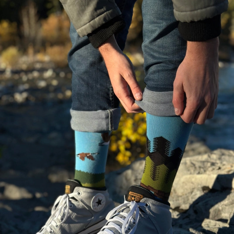 Friday Sock Co. - Men's Canadian Shield Canadian Landscape Socks