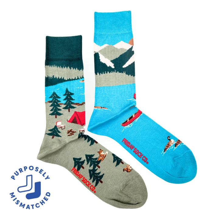 Friday Sock Co. - Men's Canada Mountain Scene Socks