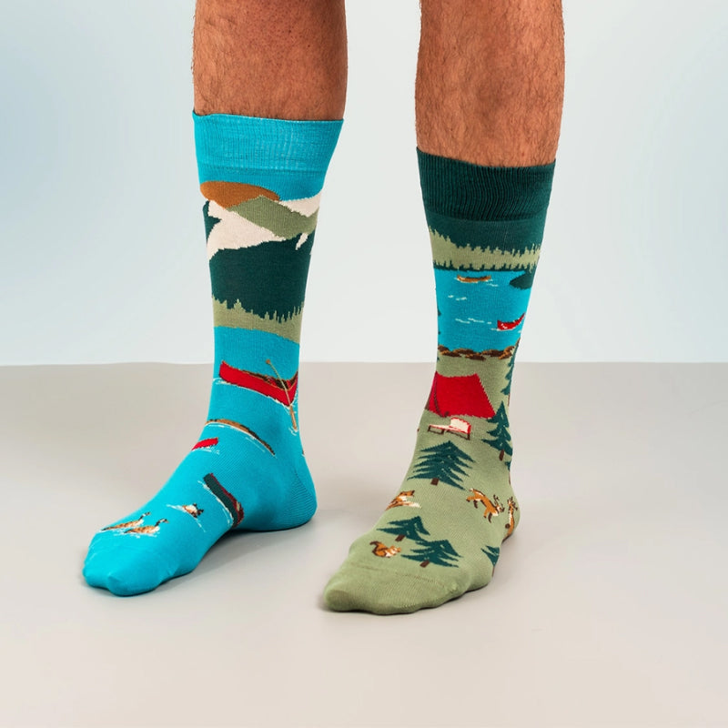 Friday Sock Co. - Men's Canada Mountain Scene Socks