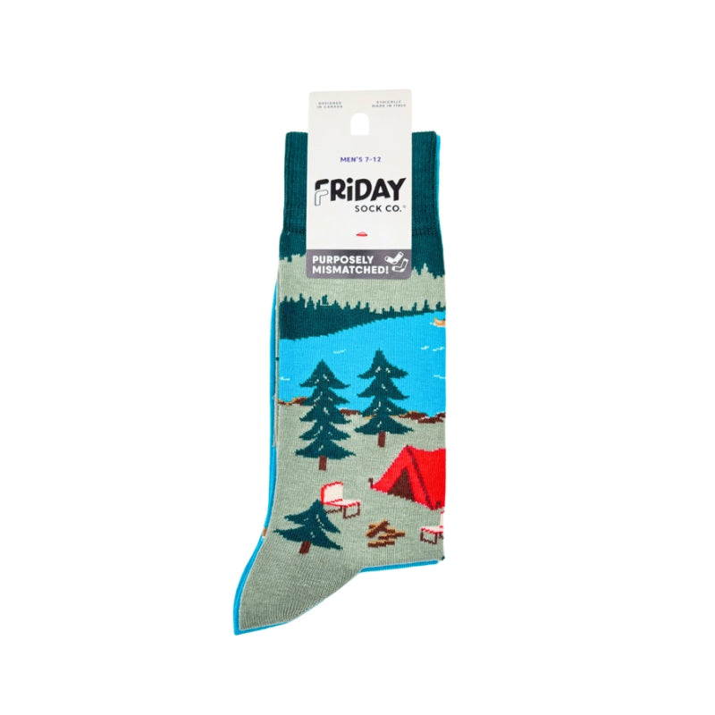 Friday Sock Co. - Men's Canada Mountain Scene Socks