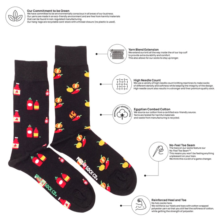 Friday Sock Co. - Men's Hot Sauce Socks