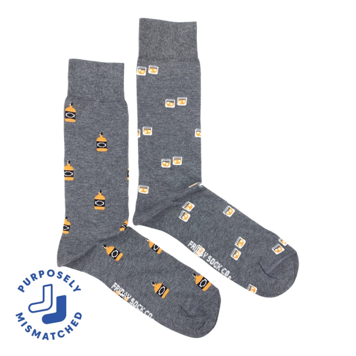 Friday Sock Co. - Men's Whiskey & Glass Socks