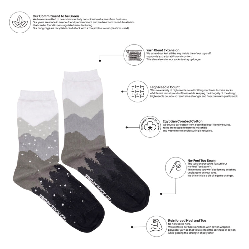 Friday Sock Co. - Women's Mountain & Snow Socks