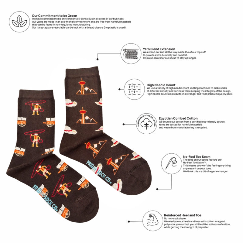 Friday Sock Co. - Women's Retro Rodeo Socks