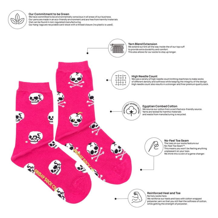 Friday Sock Co. - Women's Skulls Socks