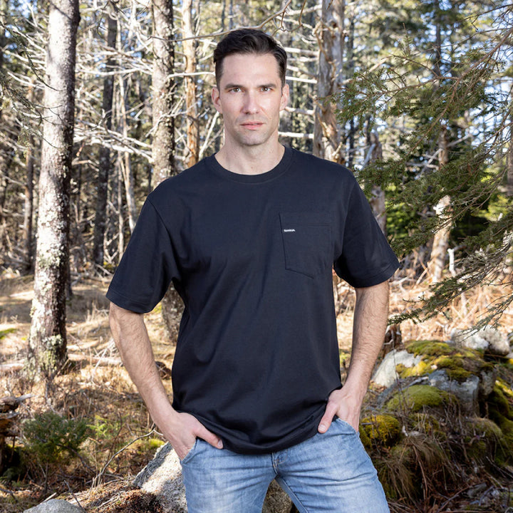 Stanfield's Relaxed Fit Midweight Cotton Pocket T-Shirt