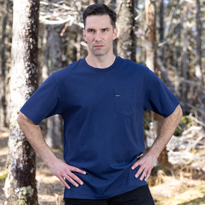 Stanfield's Relaxed Fit Midweight Cotton Pocket T-Shirt