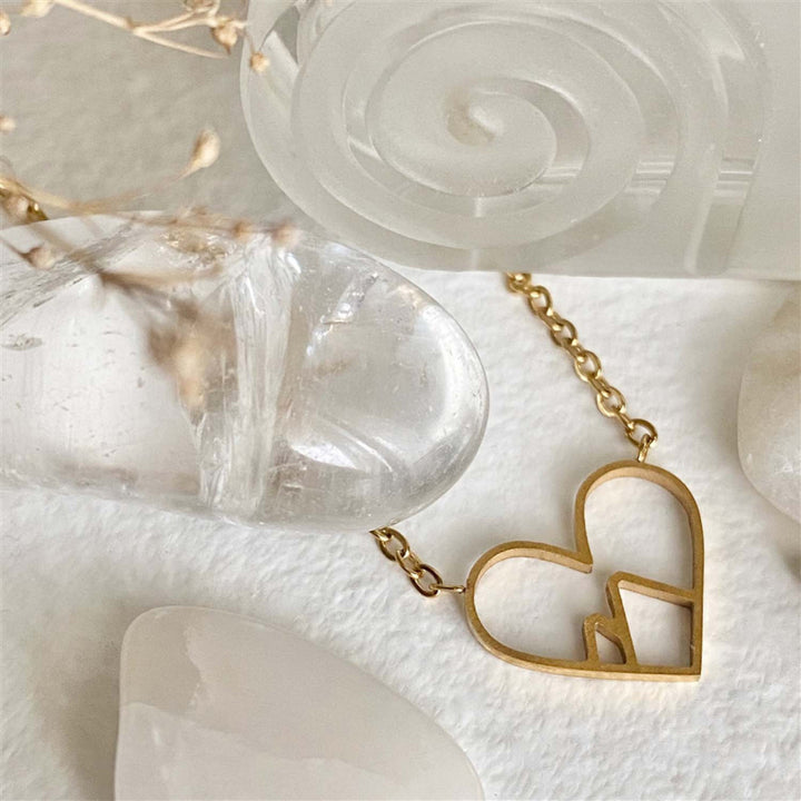 Pika & Bear "Burgess" Heart of the Mountains Charm Necklace