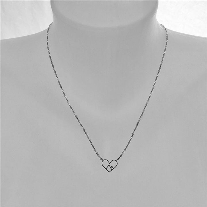 Pika & Bear "Burgess" Heart of the Mountains Charm Necklace