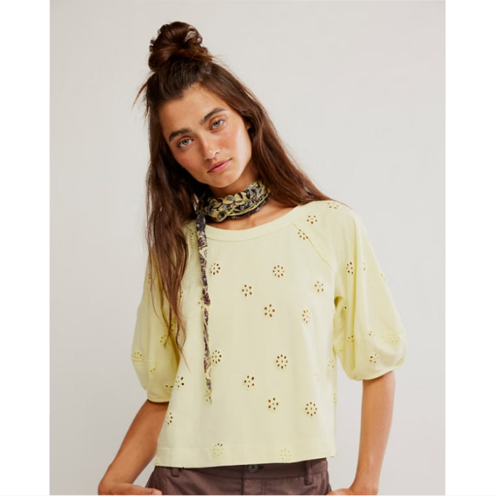 Free People Jessie Eyelit Tee