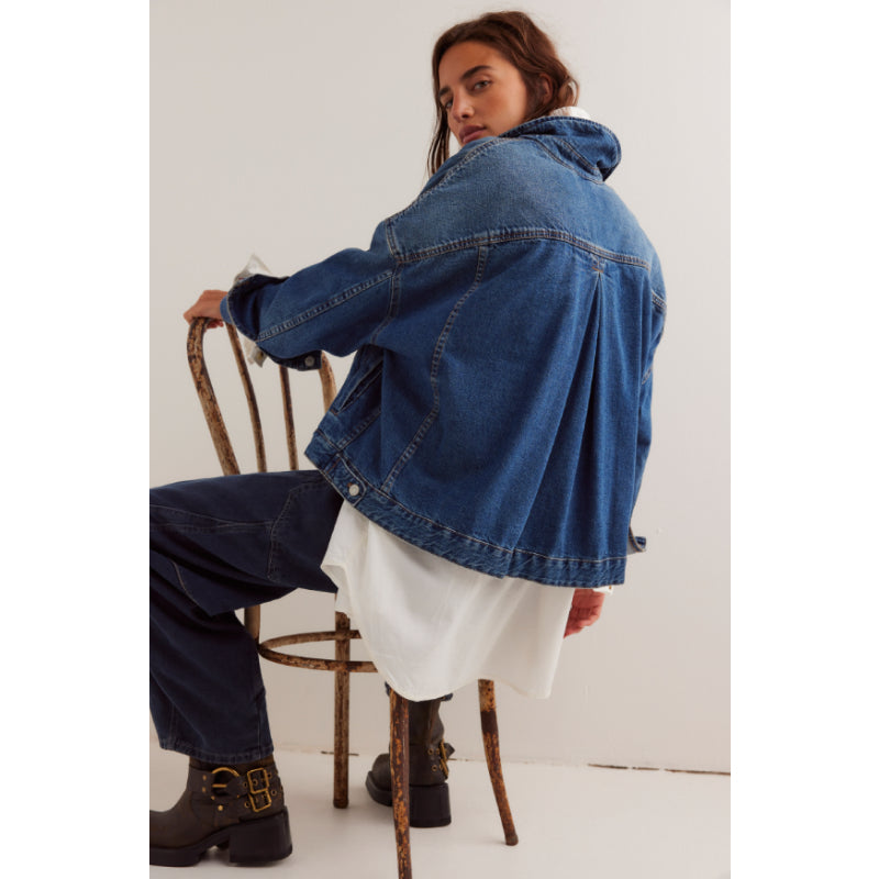 Free People Opal Swing Denim Jacket