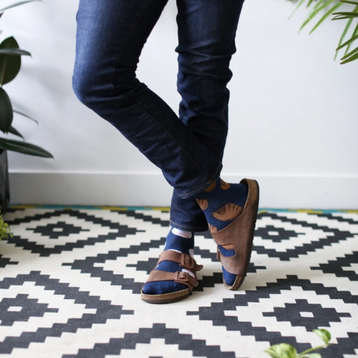 Friday Sock Co. Men's Baseball Glove & Baseball Mismatched Socks