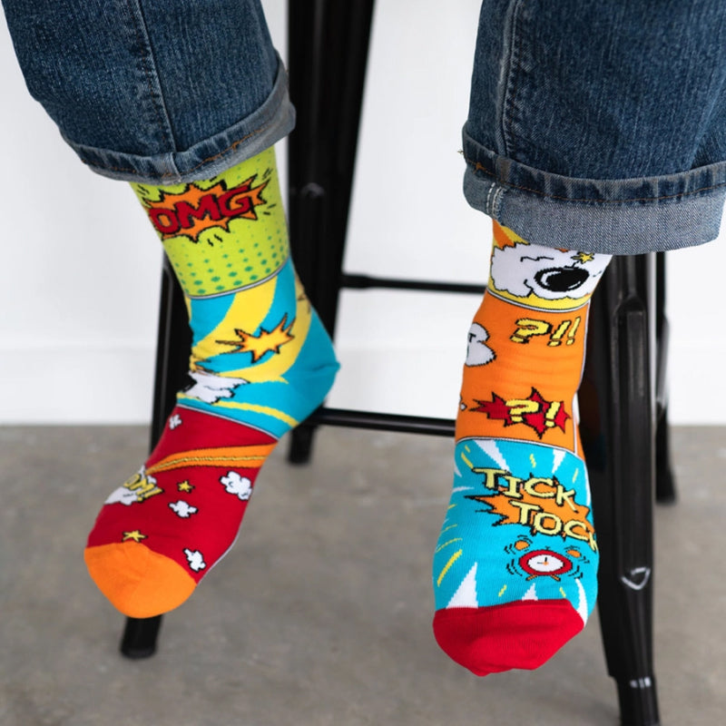 Friday Sock Co. Men's Comic Book Socks