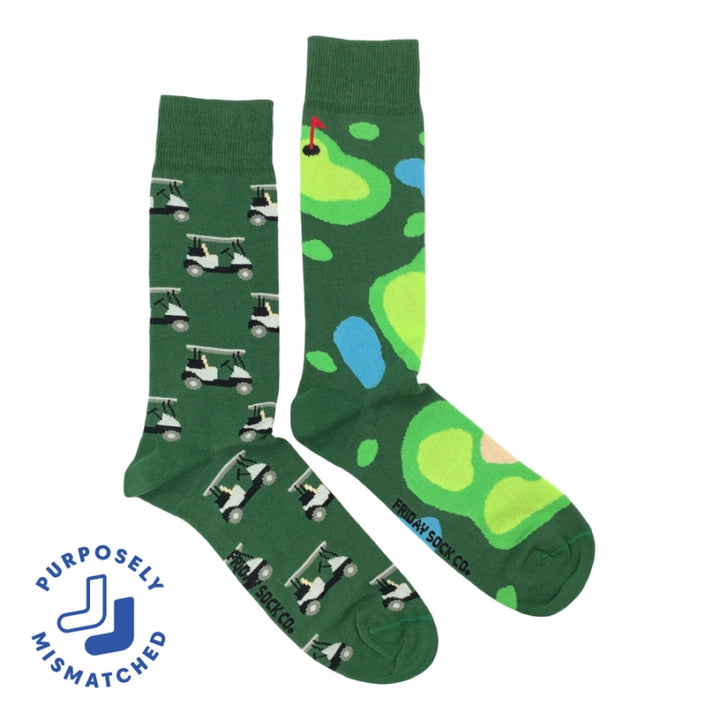 Friday Sock Co. Men's Golf & Golf Cart