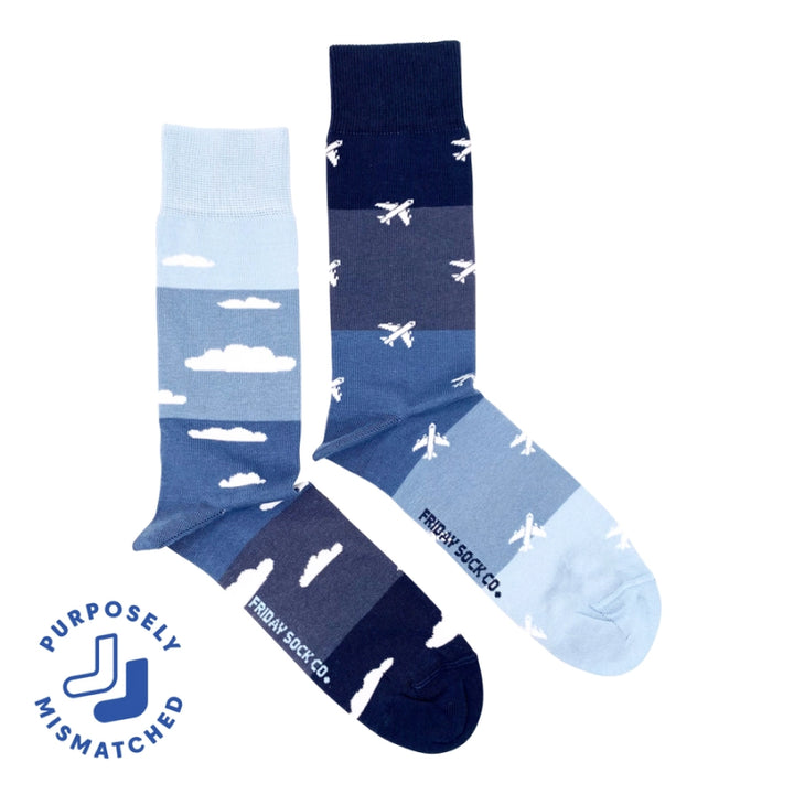 Friday Sock Co. Men’s Planes & Clouds Socks