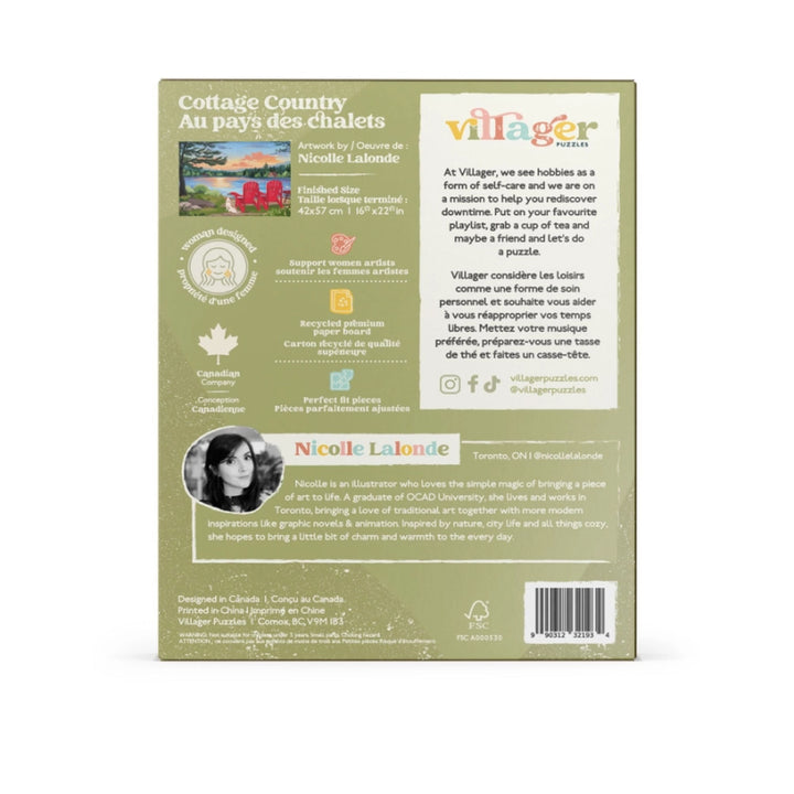 Villager Puzzles Cottage Country 500-Piece Puzzle | Designed in Ontario