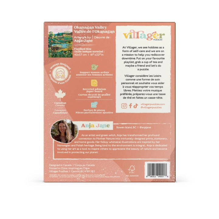 Villager Puzzles Okanagan Valley 500-Piece Puzzle | Designed in Canada