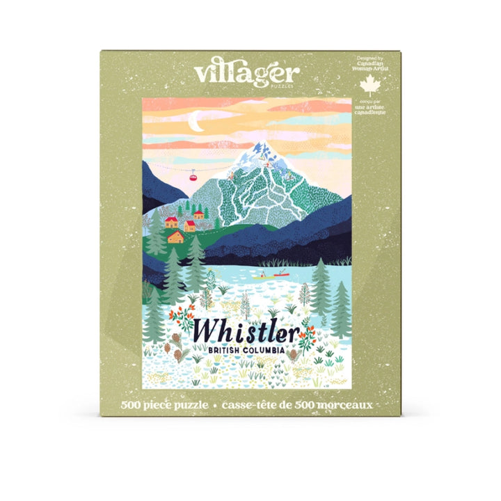Villager Puzzles Whistler Mountain | 500-Piece Puzzle | Designed in Canada