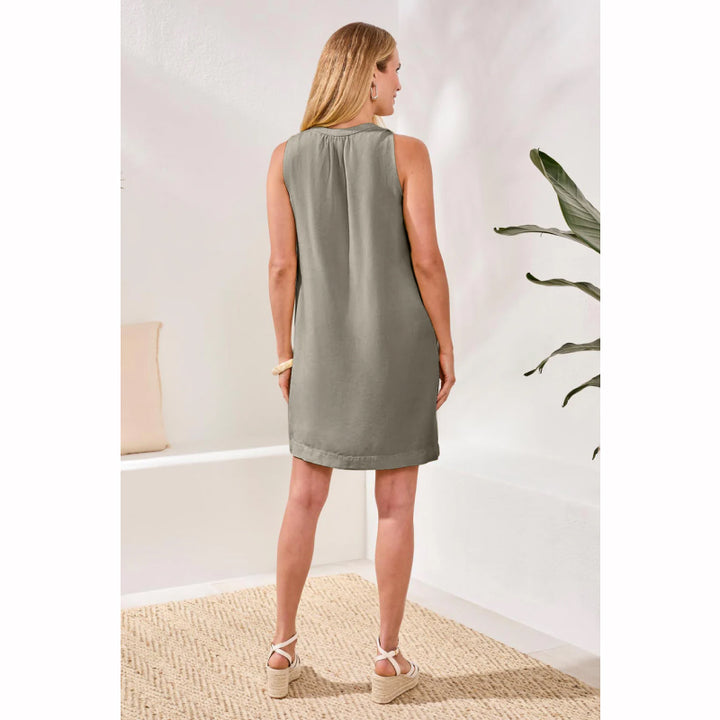 Tribal Flowy Sleeveless V-Neck Dress