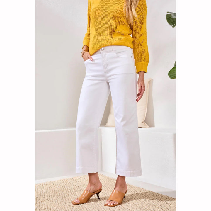 Tribal Audrey Hugging Crod Wide Leg Boundless Stretch Denim