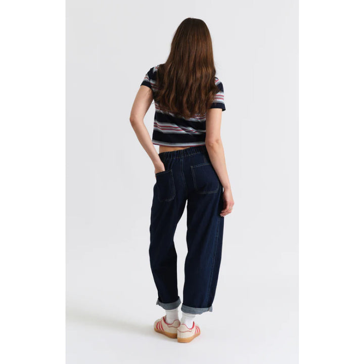 Daze Denim Villa Drawstring Barrel Leg - Blue Mood