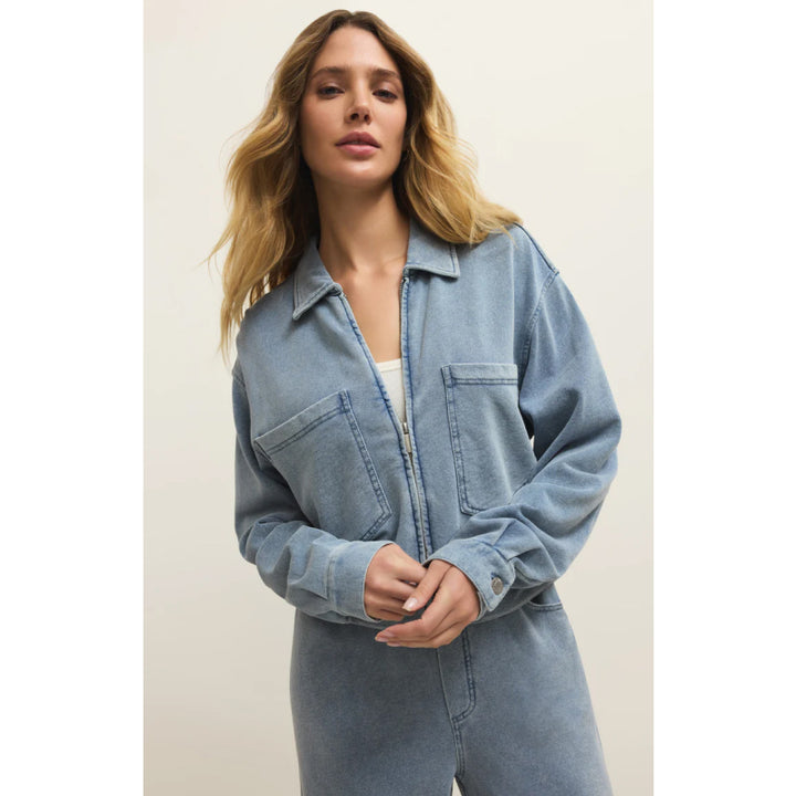 Z Supply Heritage Knit Denim Jacket