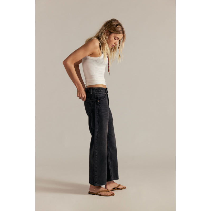 Free People We the Free Deep Trance Dropped Boyfriend Jeans - Hypnosis