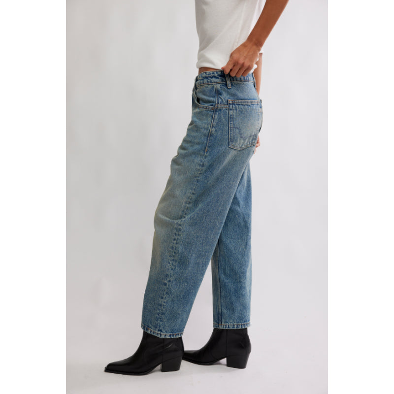Free People We The Free Deep Trance Dropped Boyfriend Jeans - From Beyond