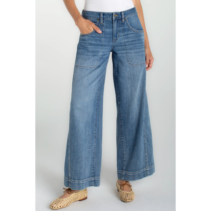 Liverpool Stride Wide Leg with Utility Details