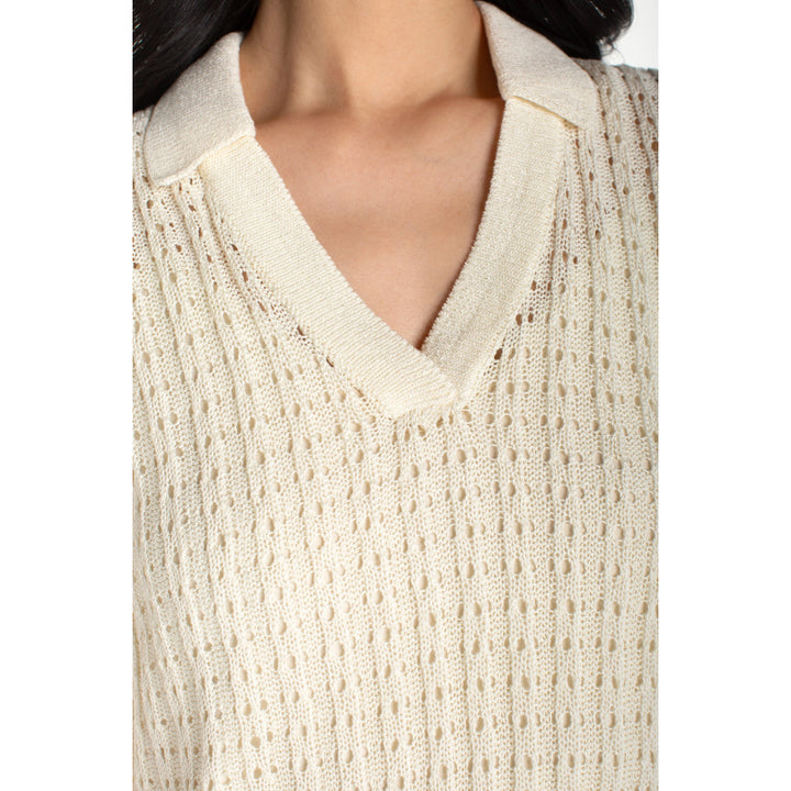 Liverpool Sleeveless Johnny Collar Sweater