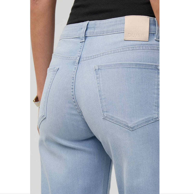 DU/ER Performance Denim Mid Rise Straight - Desert Blue