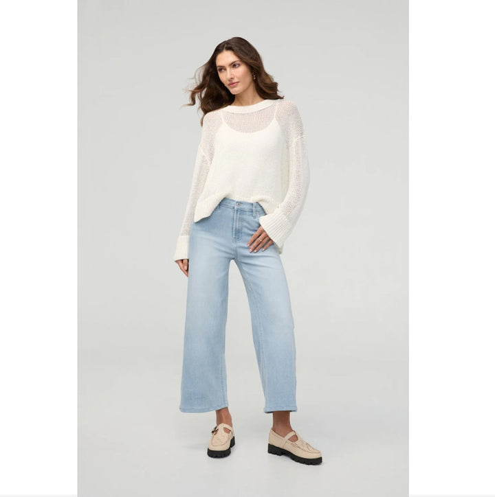 DU/ER Performance Denim+ High Rise Wide Leg Crop - Zephyr
