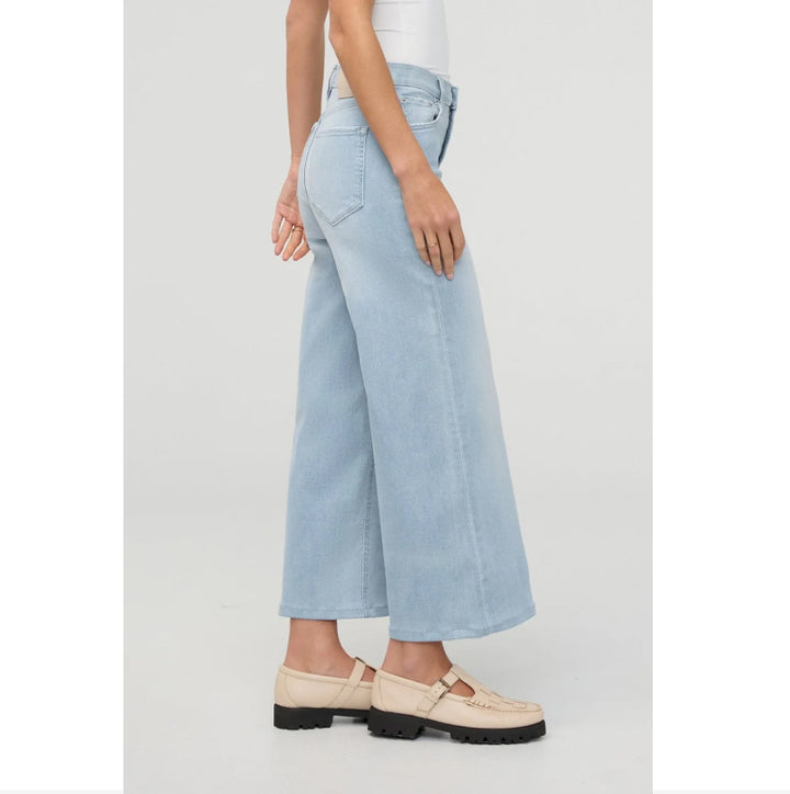 DU/ER Performance Denim+ High Rise Wide Leg Crop - Zephyr