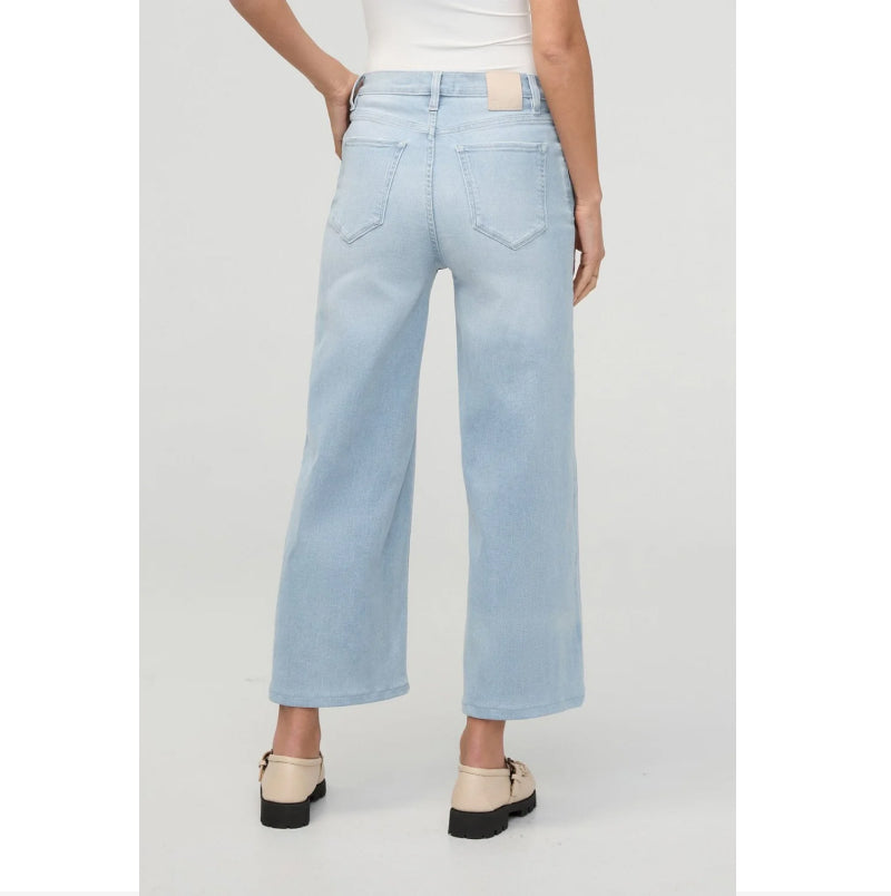 DU/ER Performance Denim+ High Rise Wide Leg Crop - Zephyr