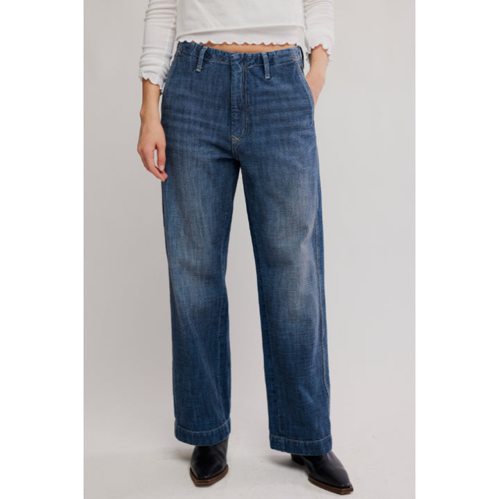 Free People East Side Denim Chino in Rulebreaker