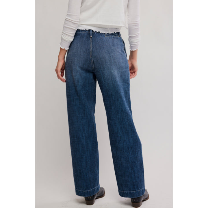 Free People East Side Denim Chino in Rulebreaker