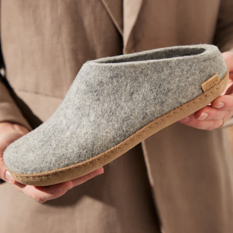 Glerups Slip-On - Leather - Grey