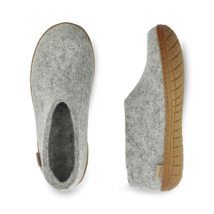 Glerups Shoe - Honey Rubber - Grey