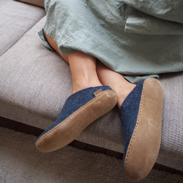 Glerups Slip-On - Leather - Denim