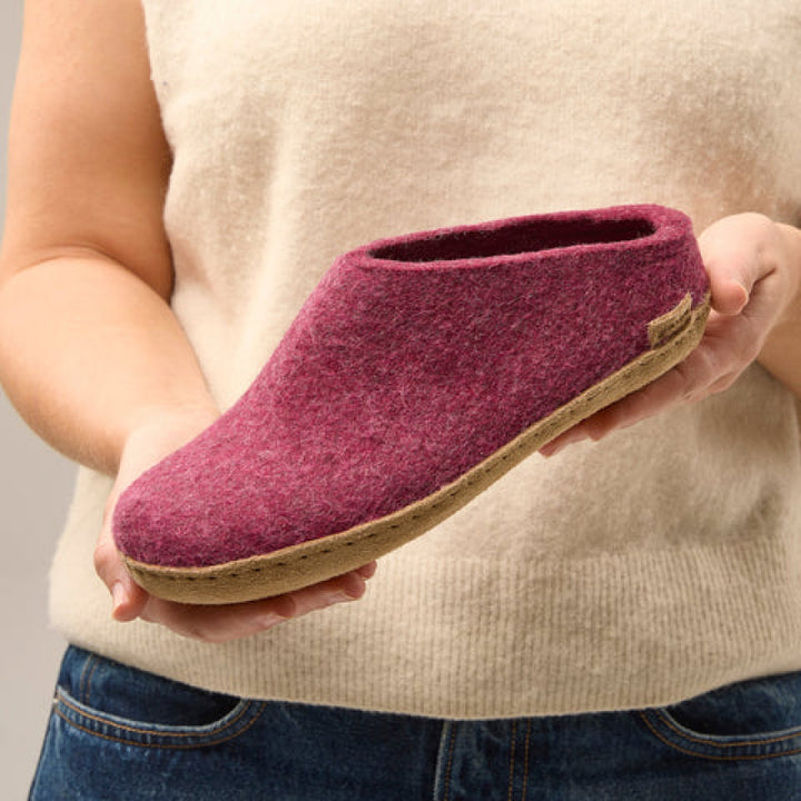 Glerups Slip-On - Cuir - Canneberge