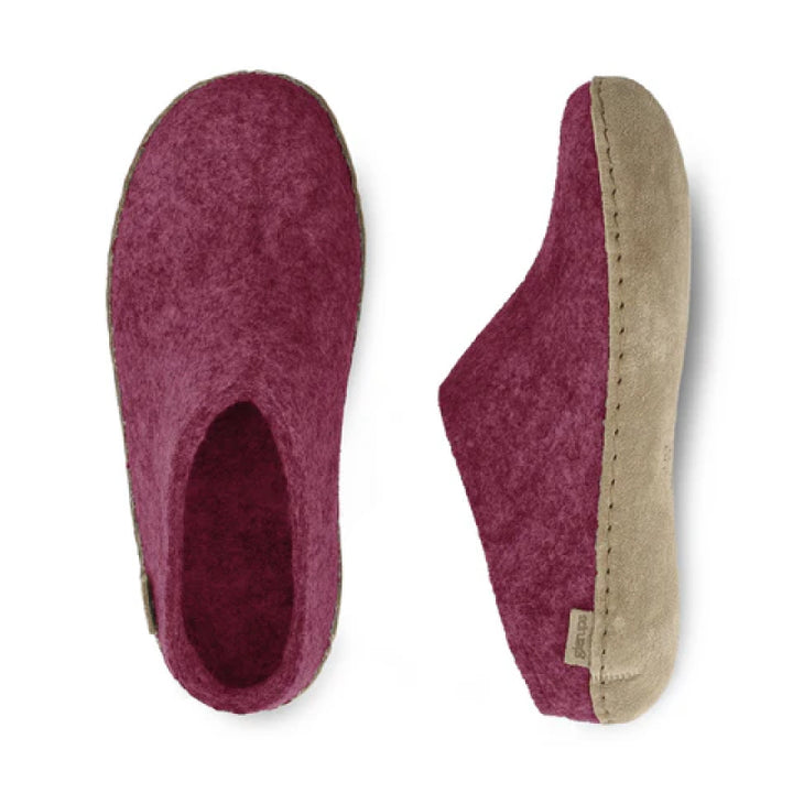 Glerups Slip-On - Cuir - Canneberge
