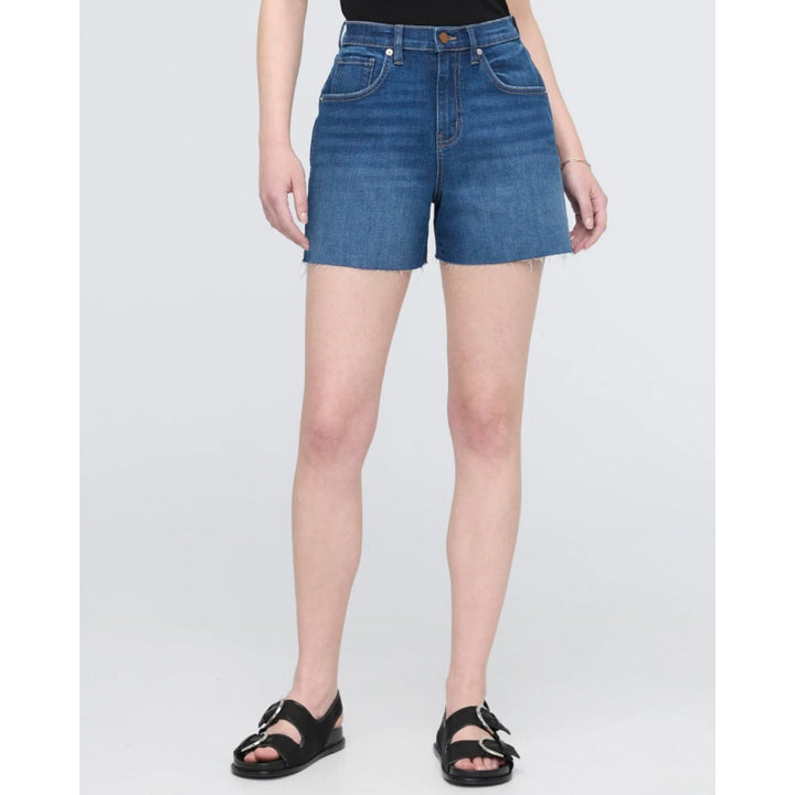 DU/ER Women's Performance Denim+ High Rise Relaxed Short