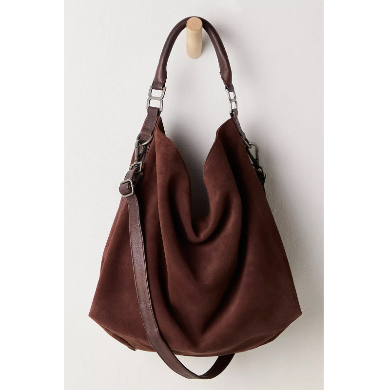 Free People Suzie Suede Slouchy Tote Bag