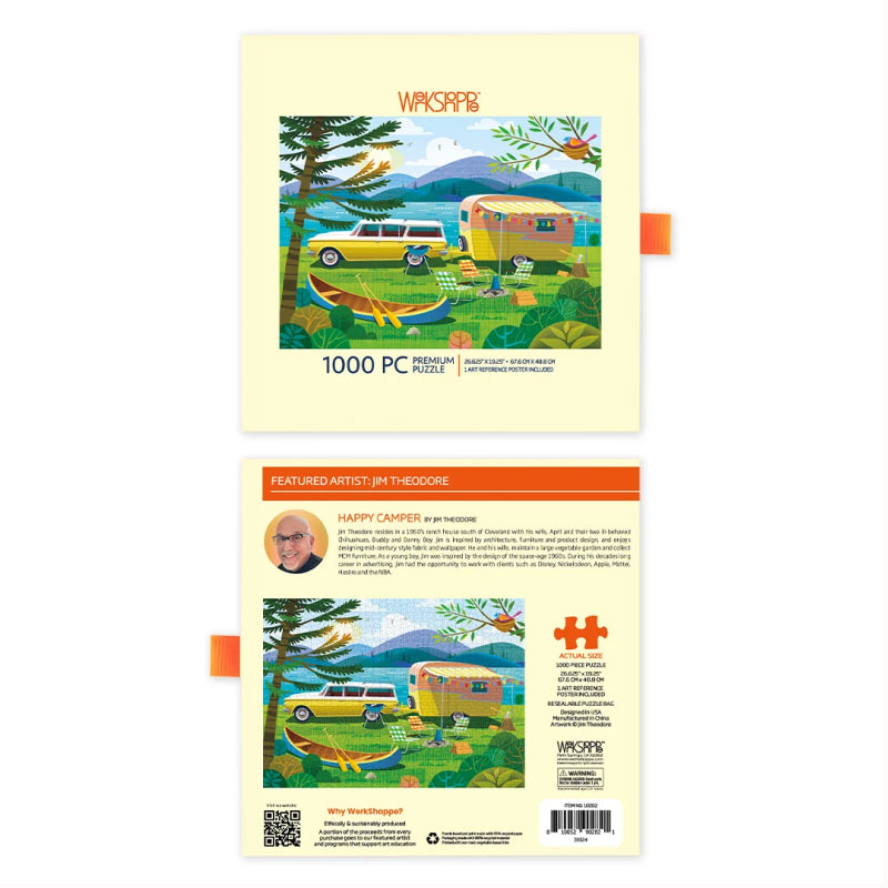 Werk Shoppe Happy Camper 1000 Piece Puzzle