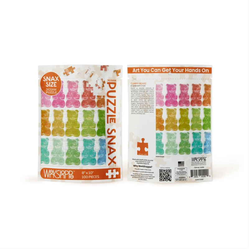 Werk Shoppe Gummy Bears 100 Piece Puzzle Snax