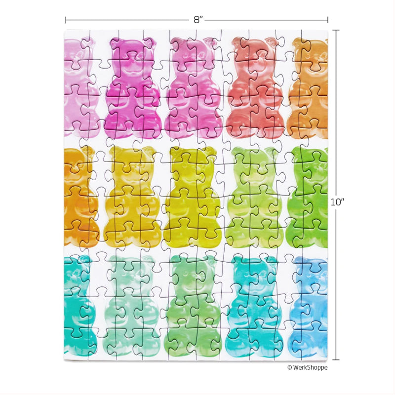 Werk Shoppe Gummy Bears 100 Piece Puzzle Snax